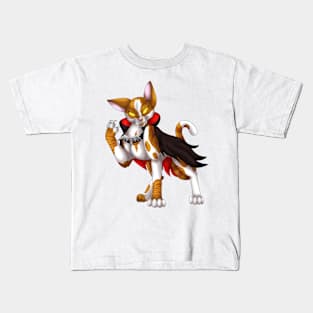 VampiCat: Ginger Bicolor Tabby Kids T-Shirt